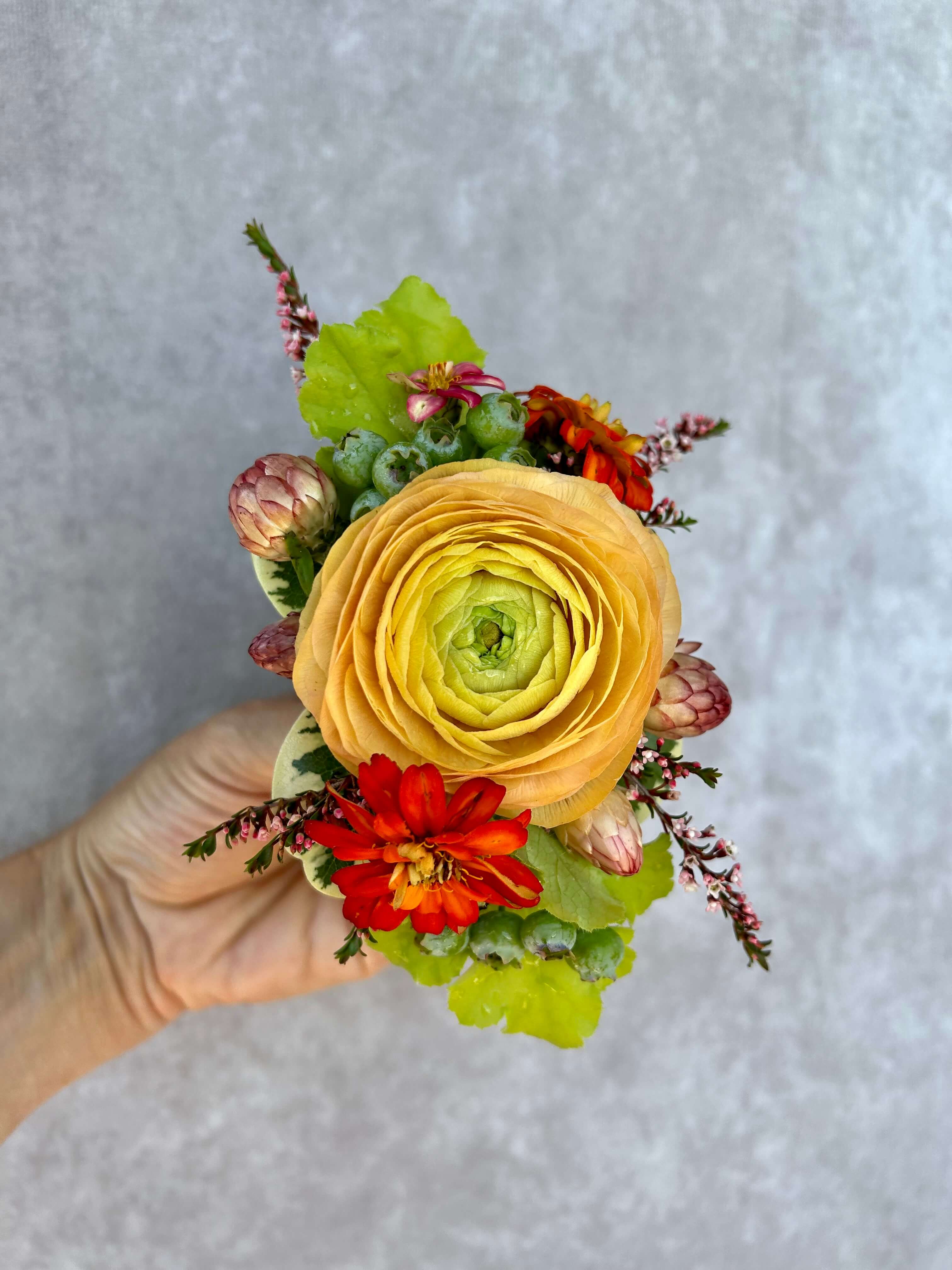 Corsages – Petals to the Metal Floral